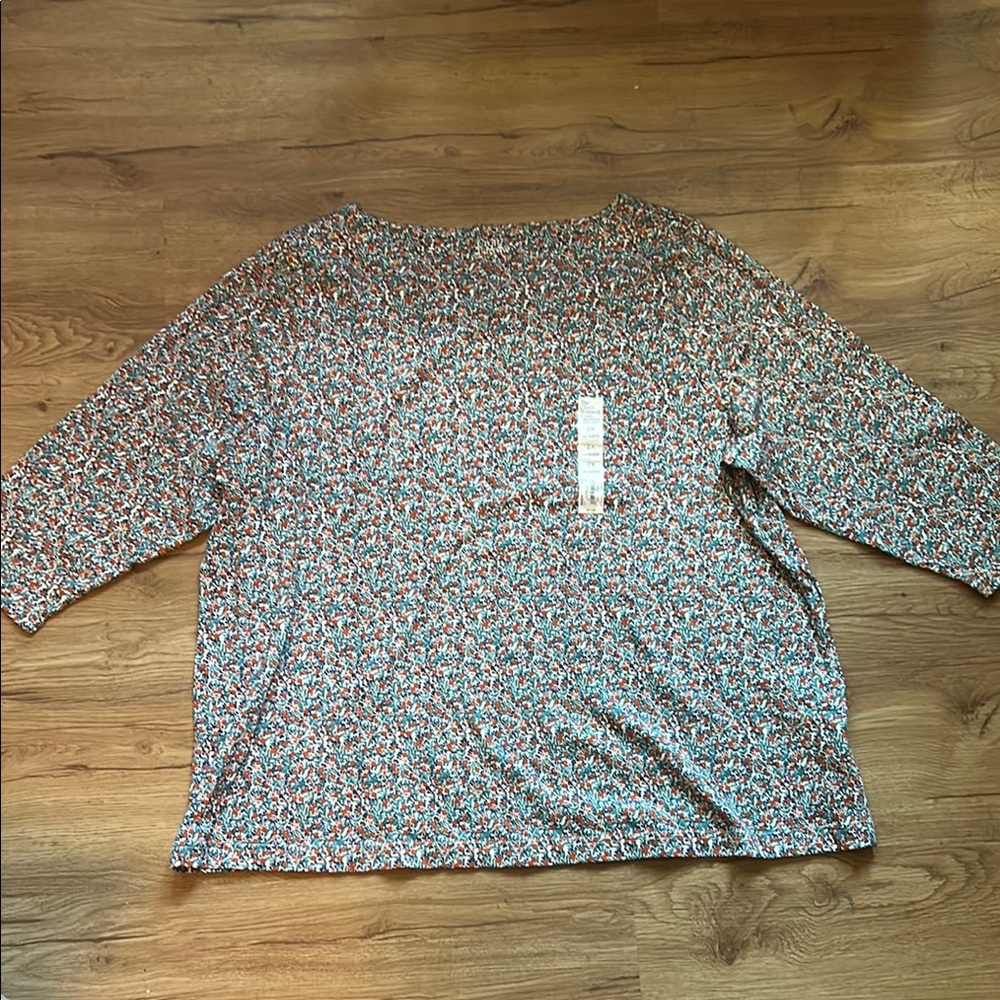 NWT 2X Croft&Barrow 3/4 Sleeve